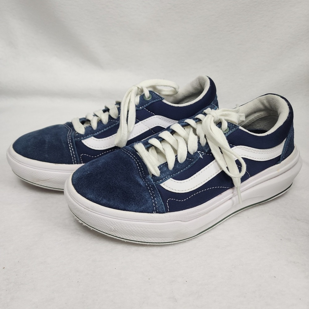 Vans Old Skool Overt CC Pop Color Dress Blues Sneakers Unisex 7.5M/9W Blue Suede